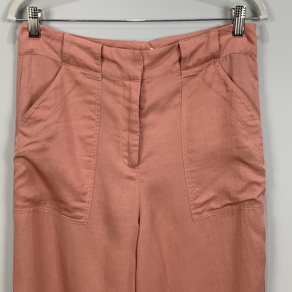 Tularosa High Waisted Linen Blend Wide Leg Pants - Picture 4 of 11